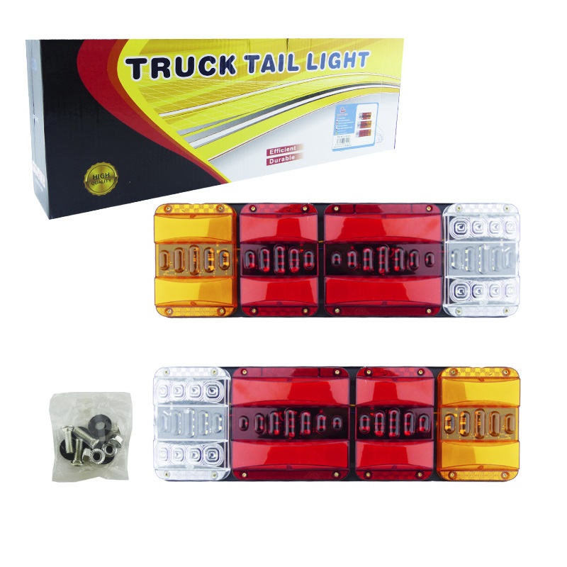 Foco Camión Luz Trasera Led 47x13.9x2.4cm 24v Con Secuencial