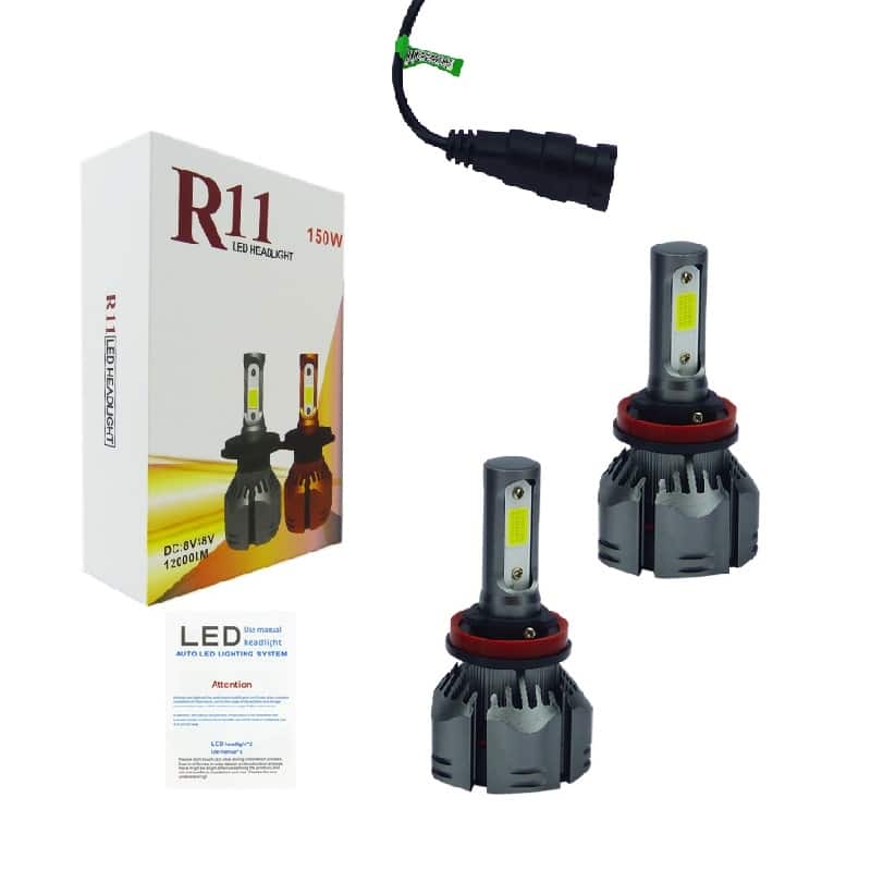 Ampolleta Led H11 Auto-moto R-11 150 Watt 12.000lm 12-24v