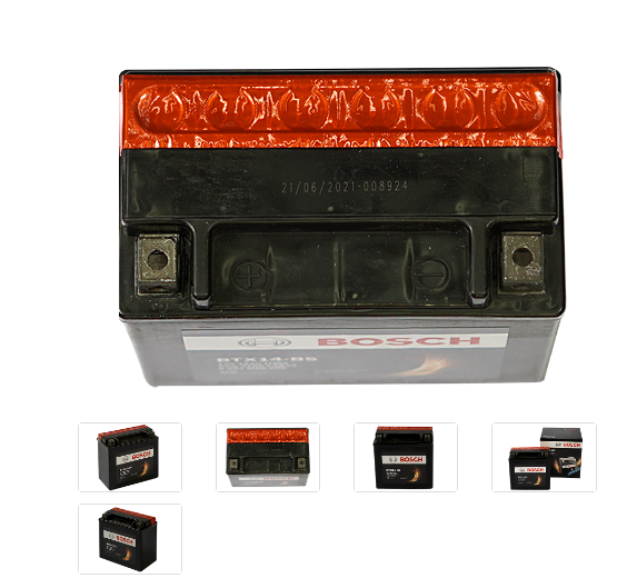 Bateria 12v 12ah Moto Bosch 210cca Positivo Izq Btx14-bs - Image 3