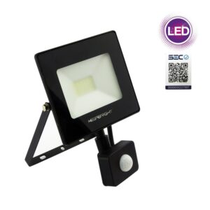 Foco Led Exterior Con Sensor De Movimiento 20w Luz Fría SEC