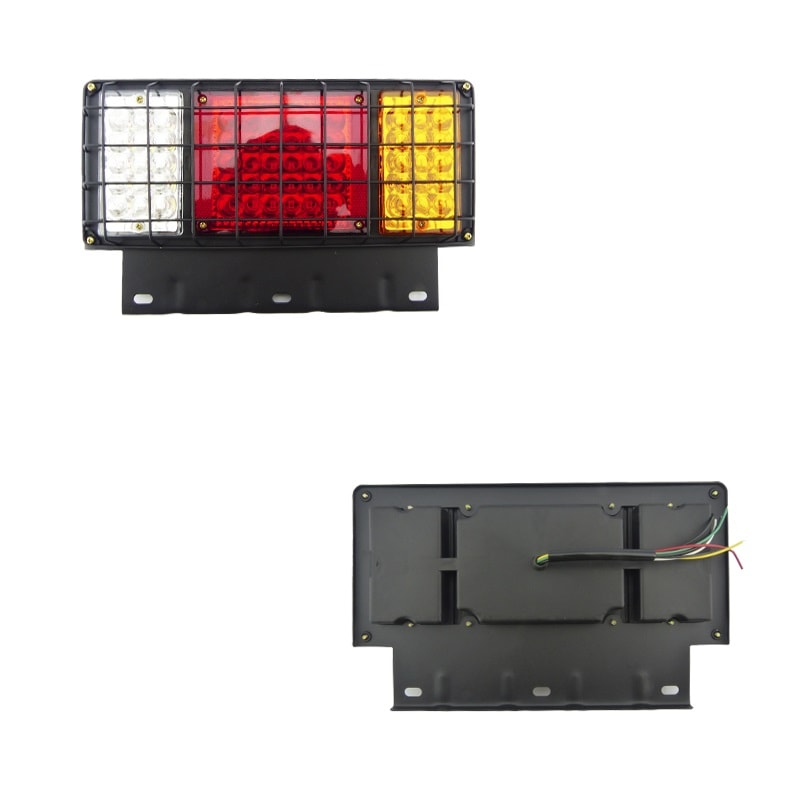 Foco Trasero Led Luz Camión Remolque 24v Con Rejillas