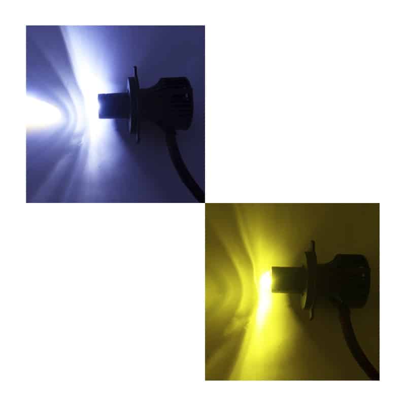 Ampolleta Turbo Led H4 Moto 45w Duo Color