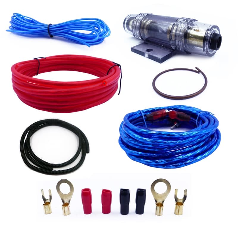 Kit Cables Amplificador De Audio Subwoofer 2000 Watt Auto