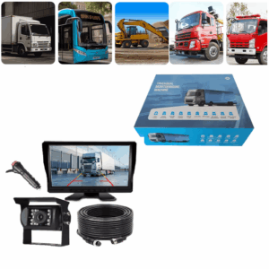 KIT CAMARA Y PANTALLA DE 7 PULGADAS CONEXION 4PIN CAMION 13-24V