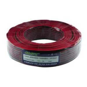 Cable Paralelo Rojo-negro Parlante 2x0.75mm 100mts