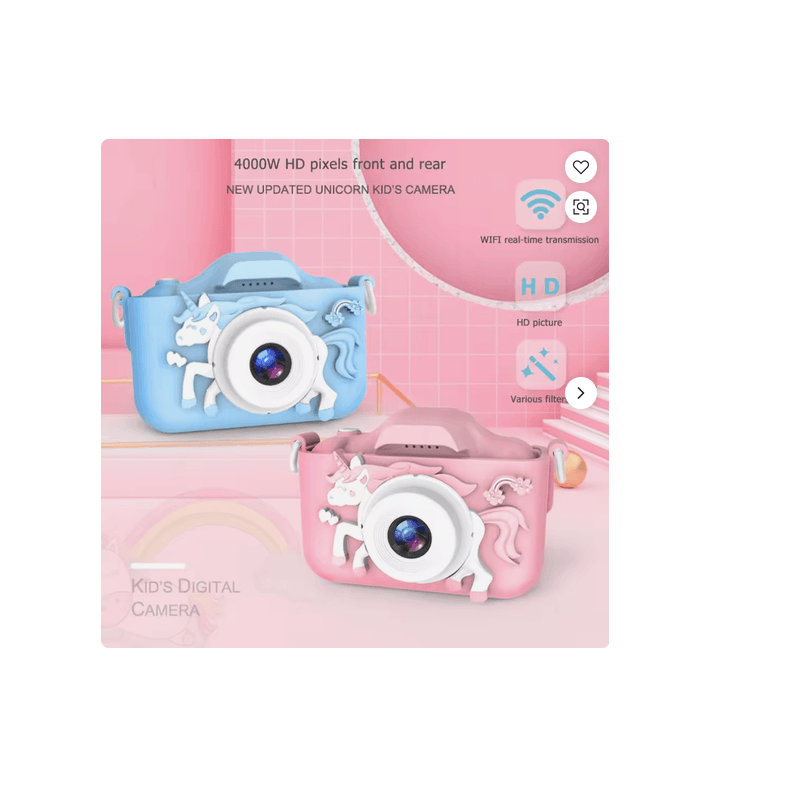 CAMARA DIGITAL PARA NIÑOS UNICORNIO