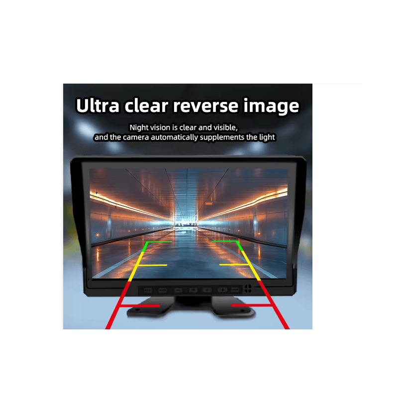 kit cámara CON LED RCA 12-24VOLT + MONITOR BUS CAMION TOLBA