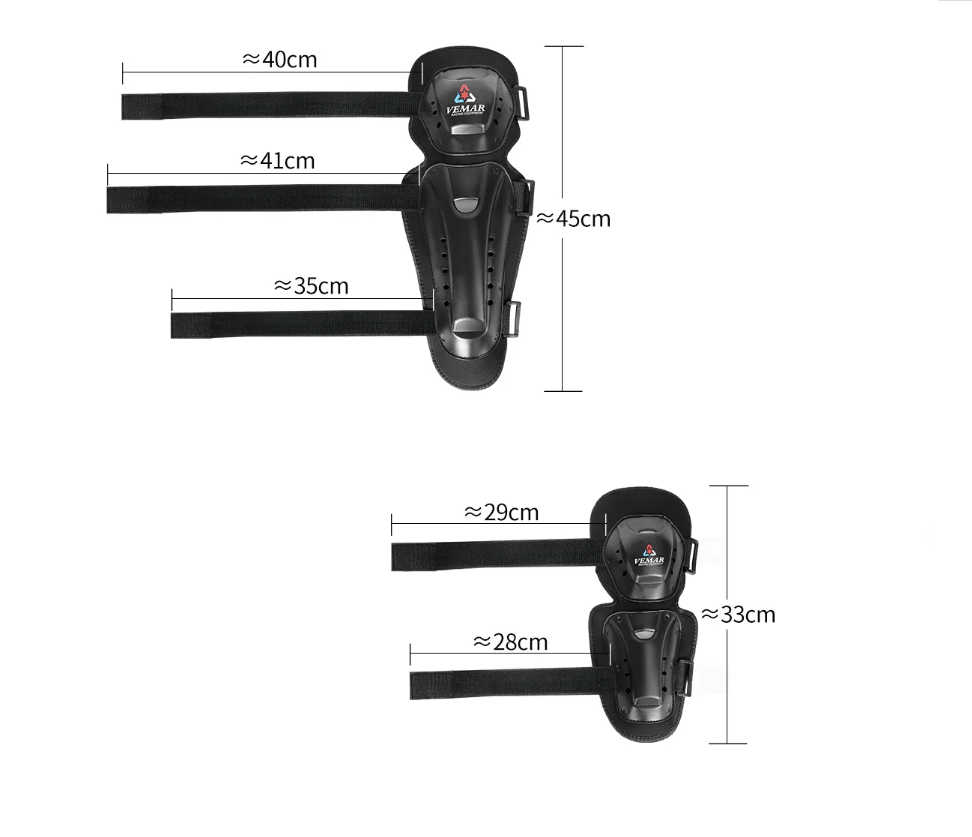 Rodilleras y coderas para moto vemar