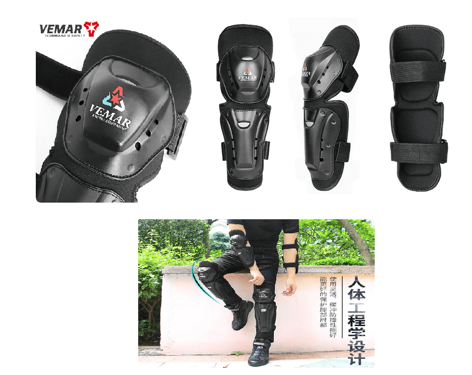 Rodilleras y coderas para moto vemar